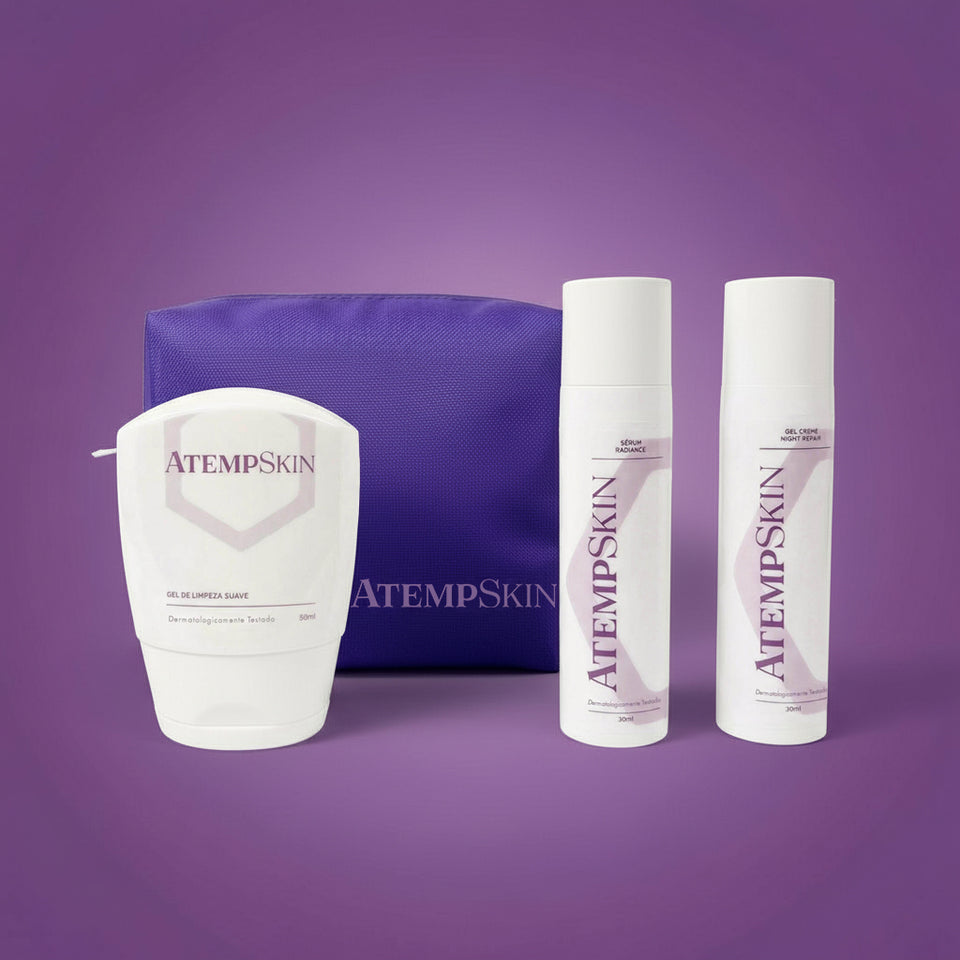 Kit Rotina Woman (Gel de Limpeza Suave + Sérum Radiance + Gel Creme Night Repair) + grátis 1 necessaire