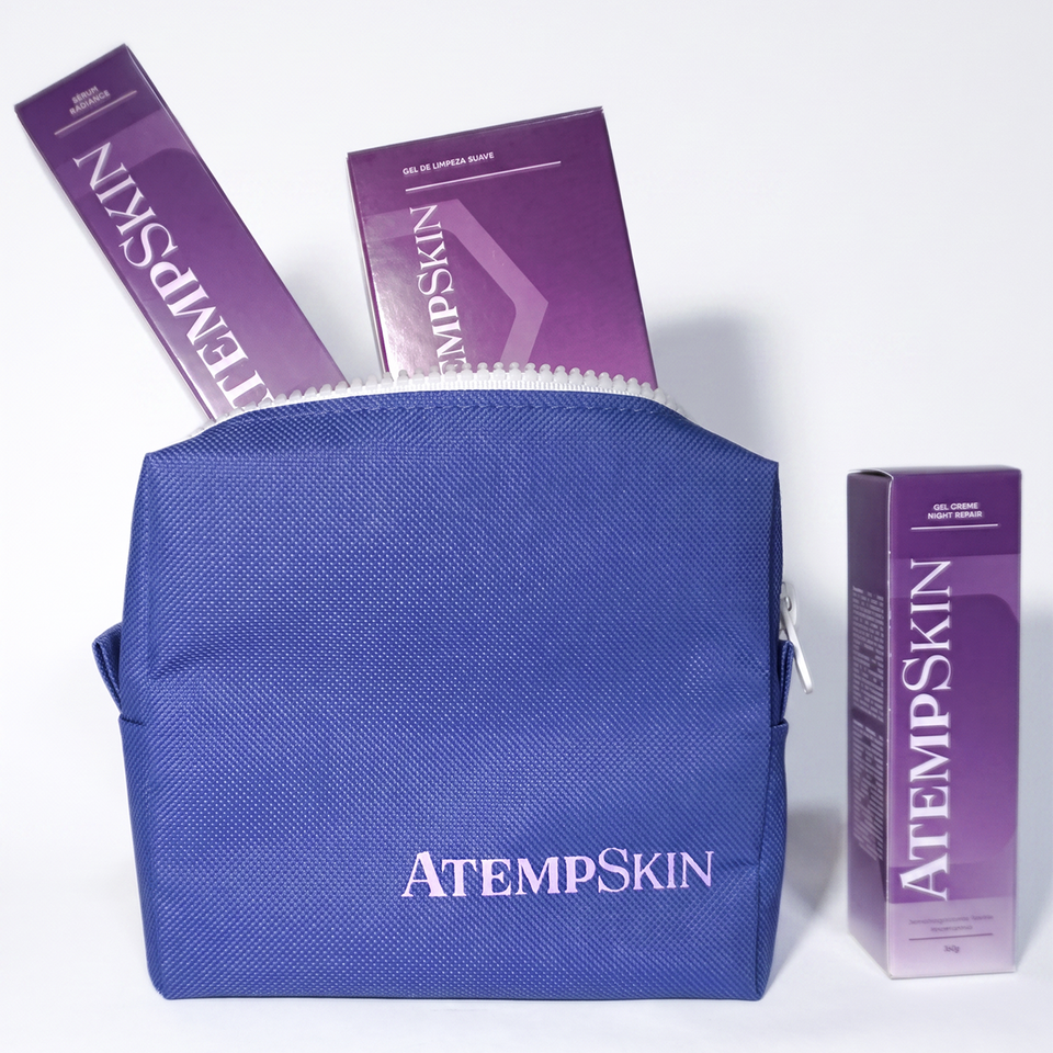 Kit Rotina Woman (Gel de Limpeza Suave + Sérum Radiance + Gel Creme Night Repair) + grátis 1 necessaire
